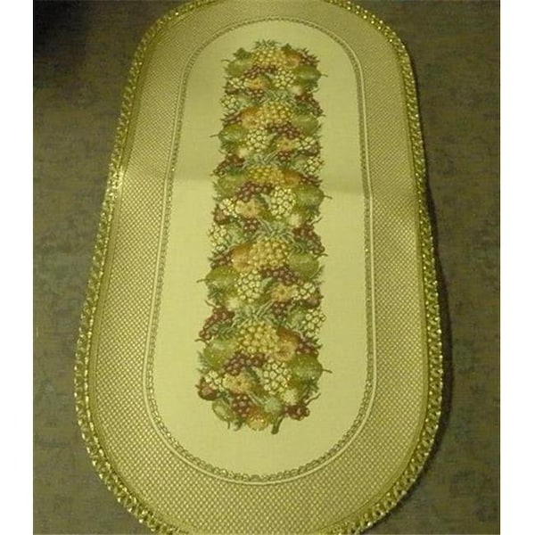 Tapestry Trading Tapestry Trading SE1446 14 x 46 in. Begium Table Runner Sierra Fruits SE1446 - main